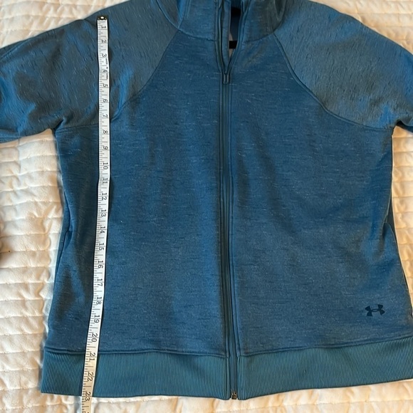 Under Armour Teal Full Zip Fleece Track Jacket EUC - Picture 7 of 11